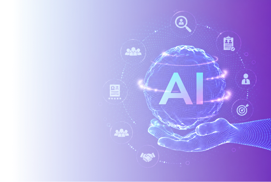 AI automation assistant dashboard illustration